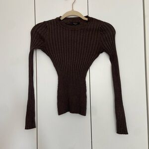 Quince Chocolate Knit Sweater